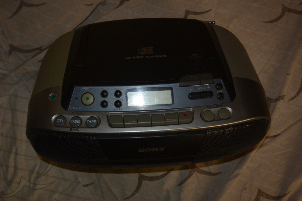 Draagbare radio/cd speler