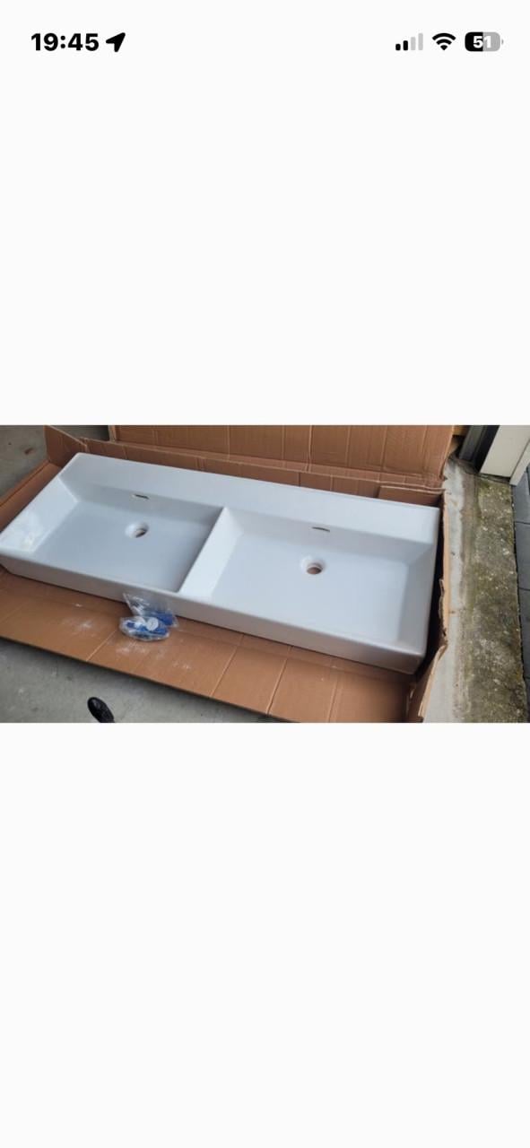 Wastafel Brauer lunar 120,5cm breed