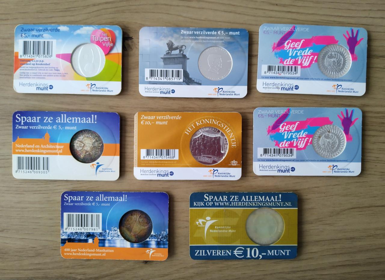 Verzameling herdenkingsmunten Nederland