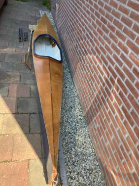 Leuke houten 1-persoons kano 4,7m - waterdicht