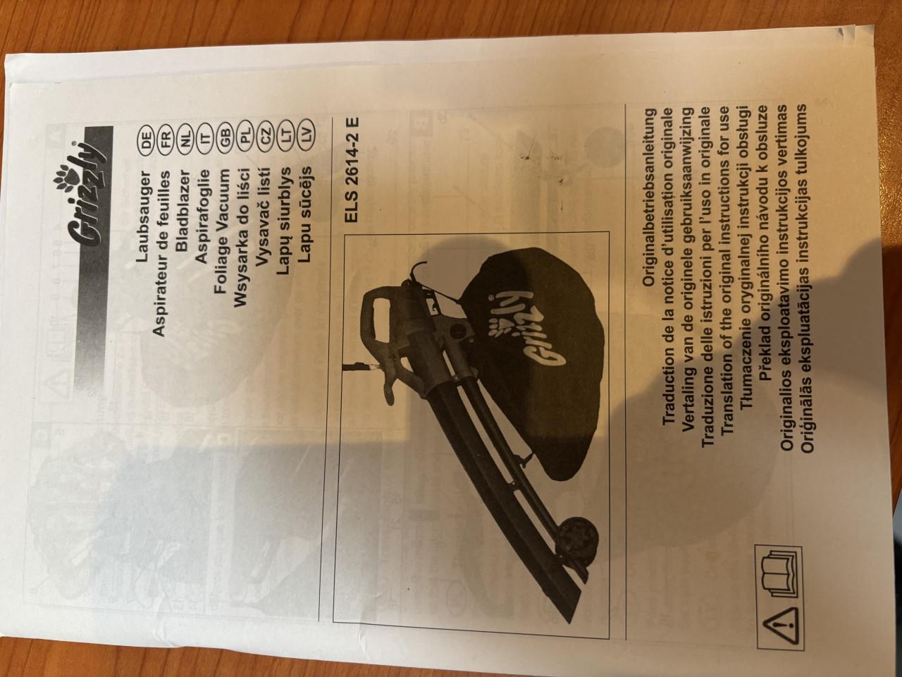 Bladblazer /bladzuiger grizzly