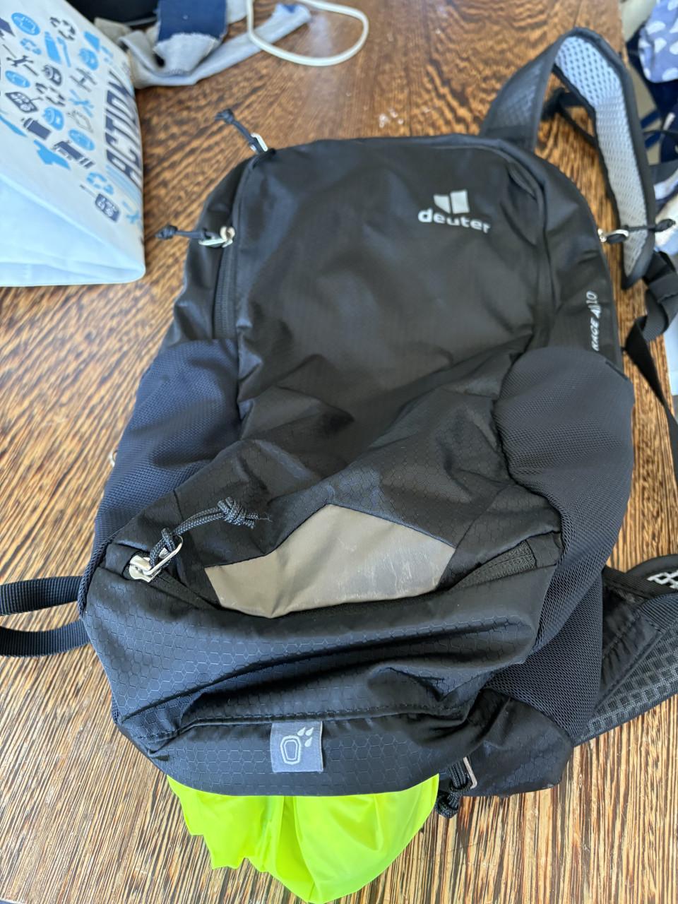 Deuter rugzak met regenhoes