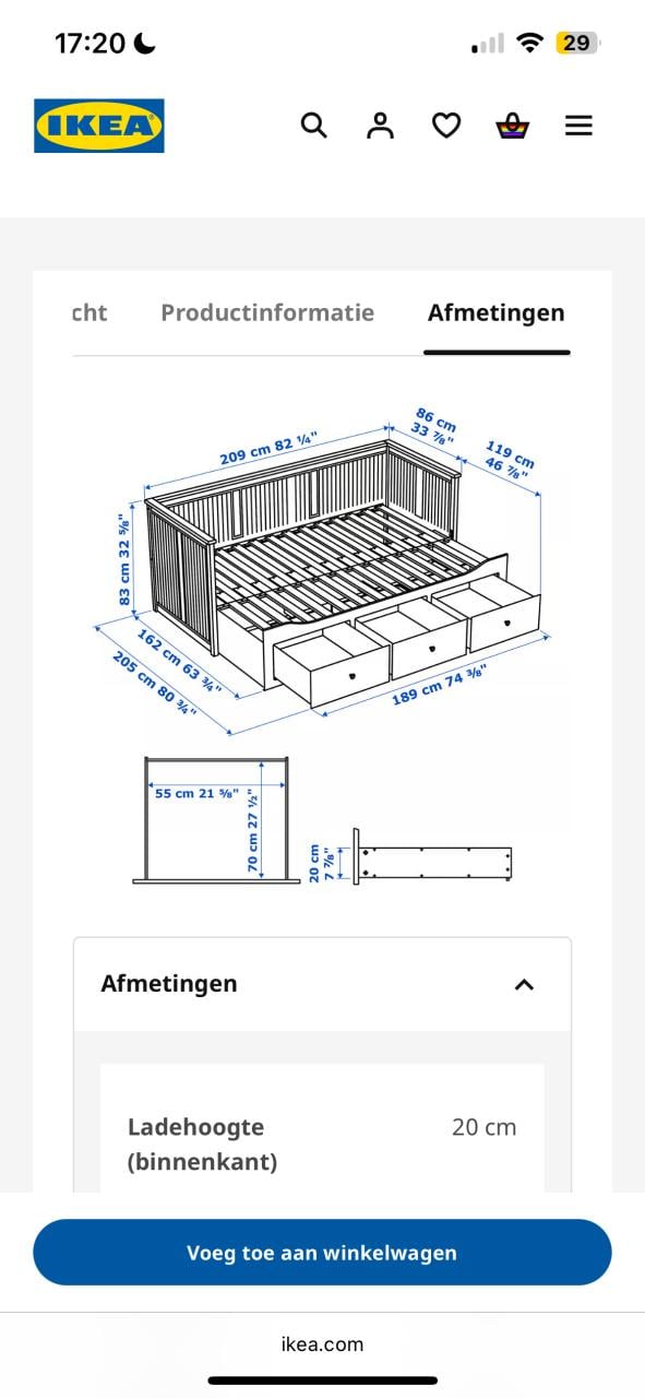 Hemnes IKEA bed