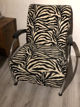 Vintage Zebra fauteuil