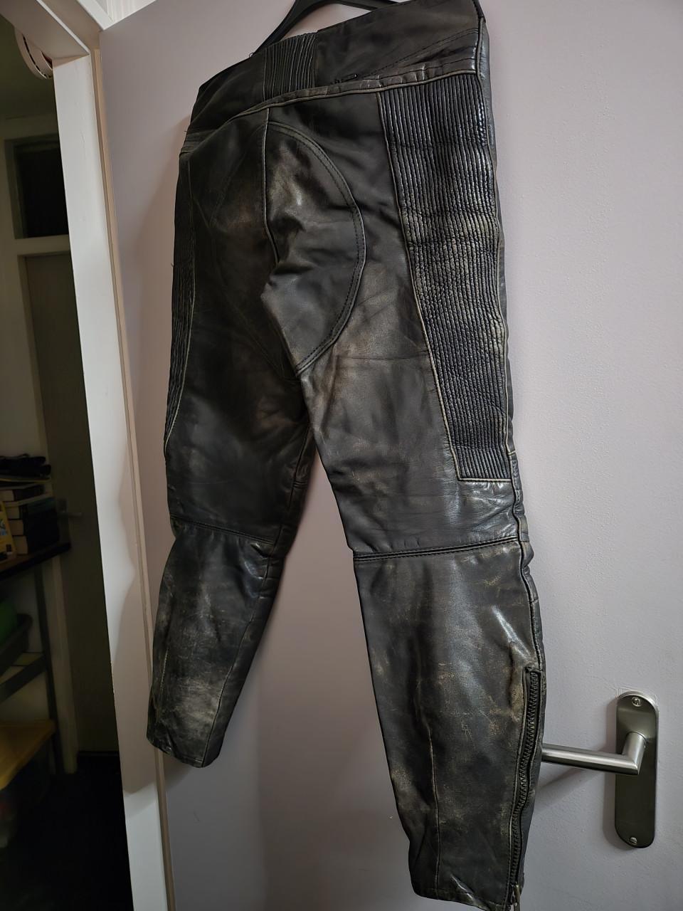 Leren motorbroek Maat 50