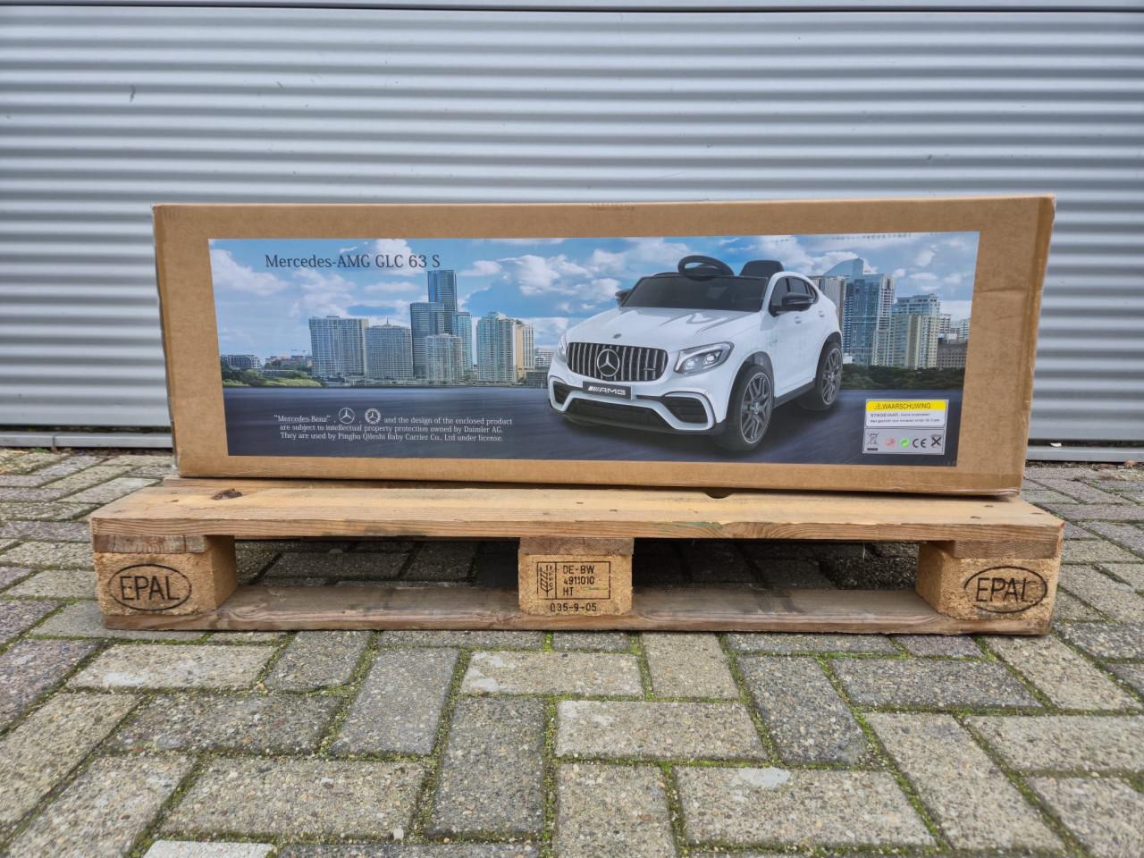 Nieuwe elektrisch kinderauto Mercedes GLC AMG 12v (Blauw)