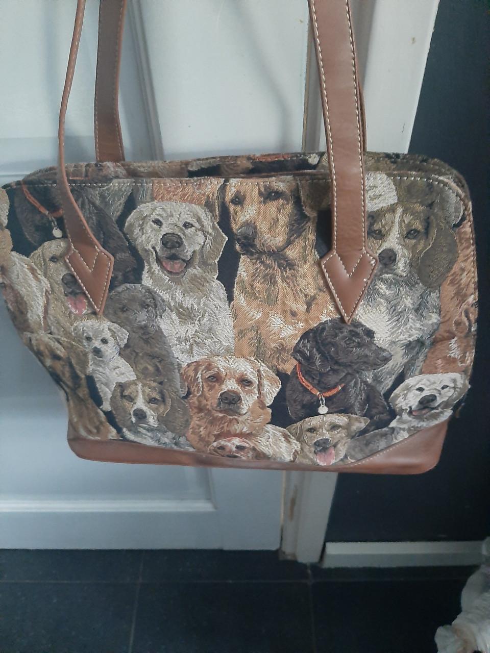 Mooie tas met honden afbeeldingen