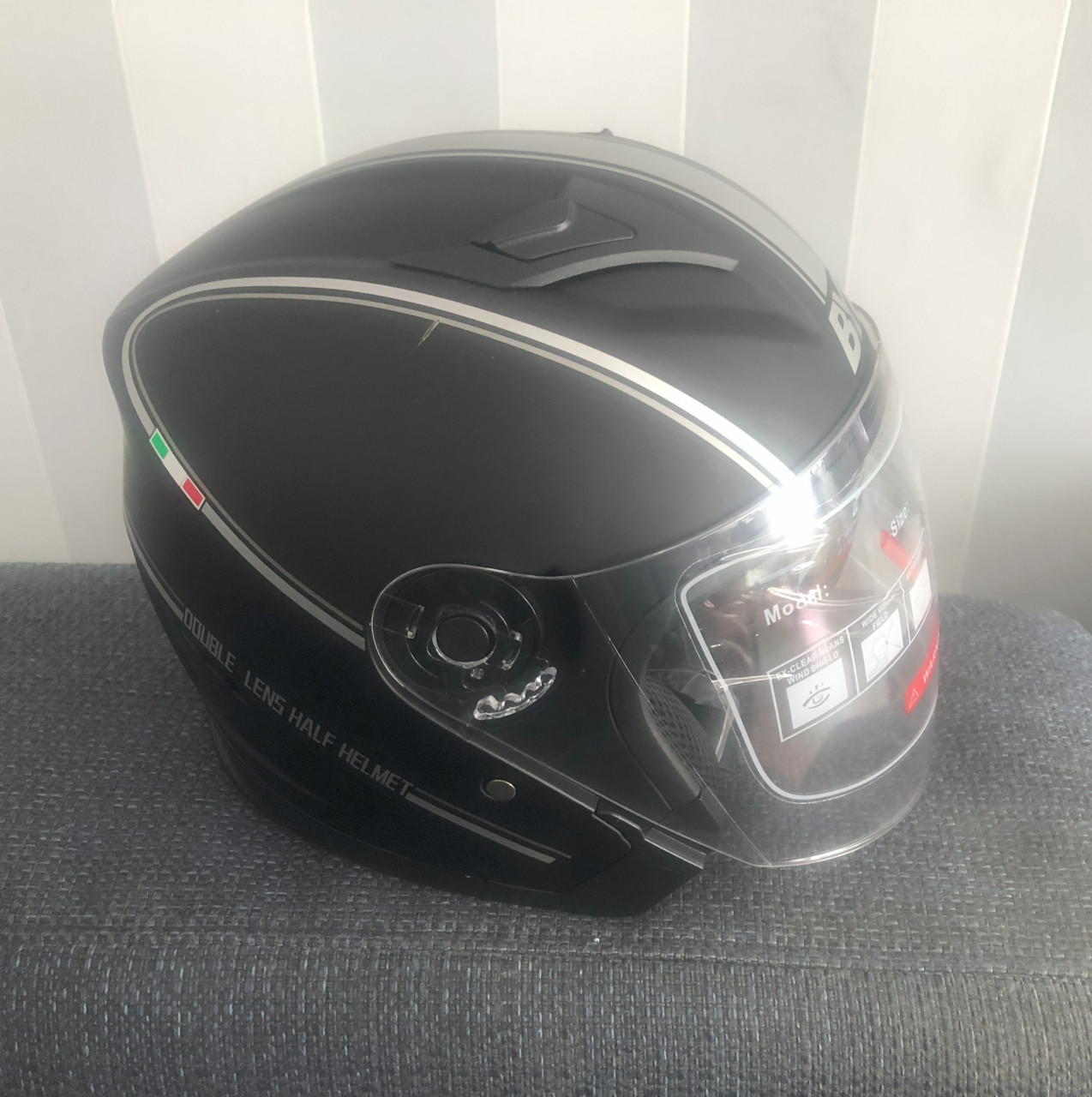 Scooter Helm - Jethelm – Hoofd Omtrek 56/62 CM - Brommer Helm - Motorhelm