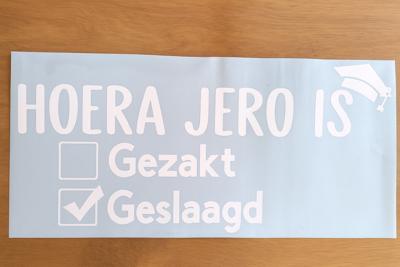 Geslaagd! Stickers