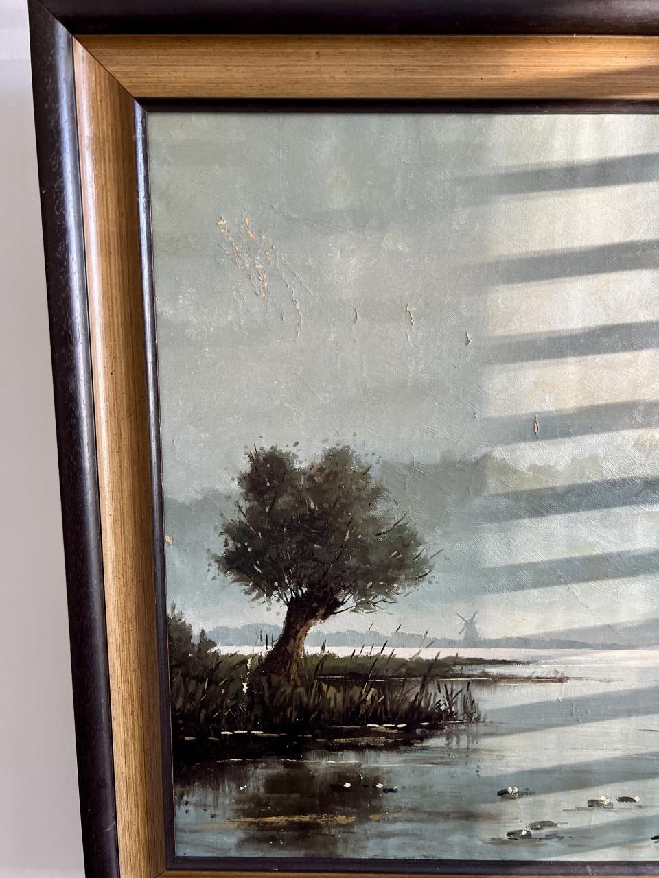 Schilderij abstract landschap