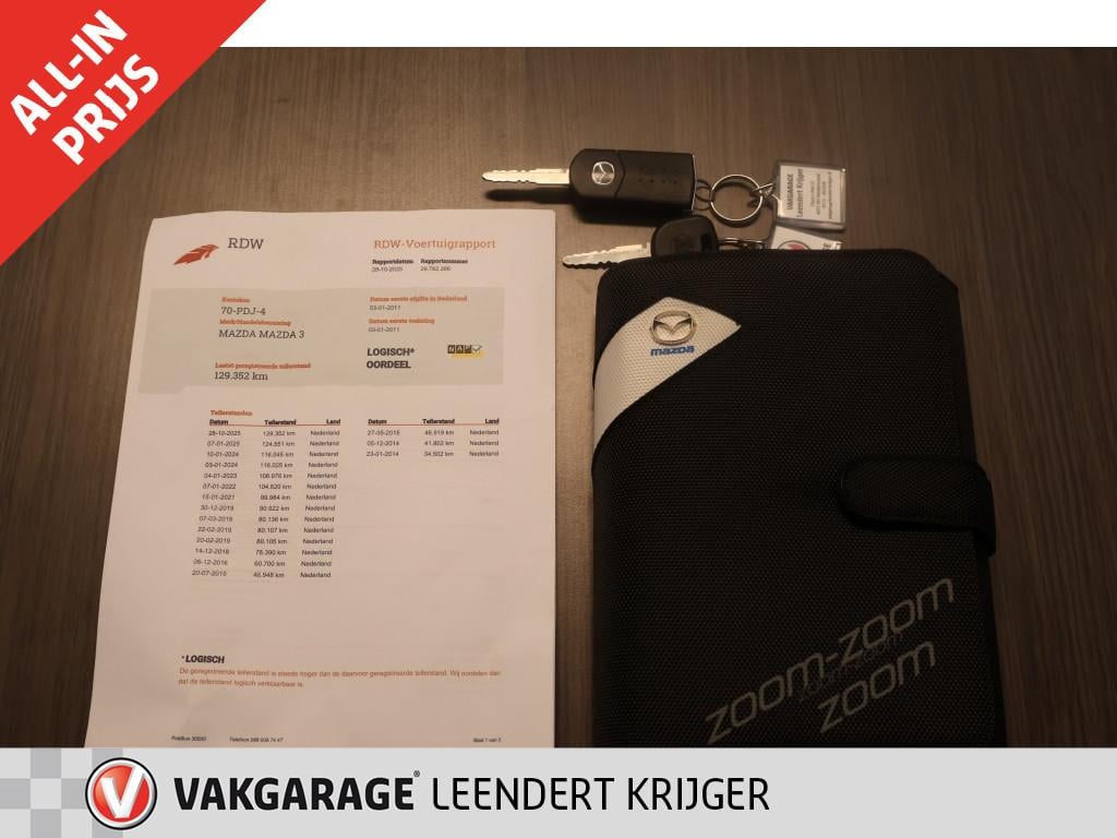 Mazda 3 1.6 business 12 maanden bovag garantie