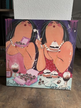 Schilderij Dikke Dames - El van Leersum