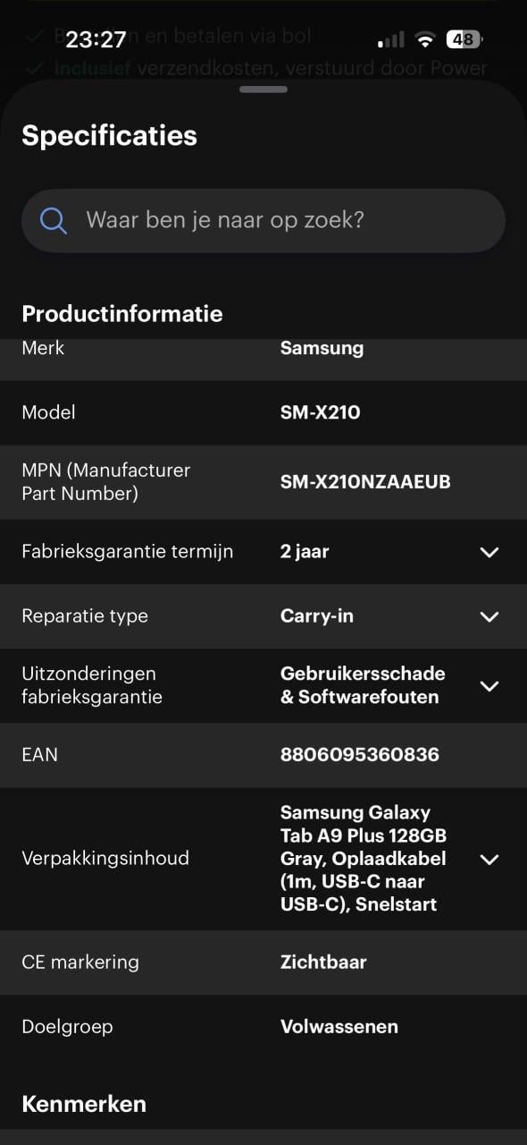 Samsung Galaxy Tab A9+ 64 GB