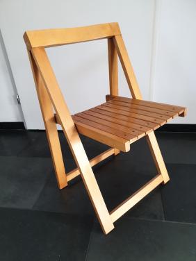 6 Houten Klapstoelen