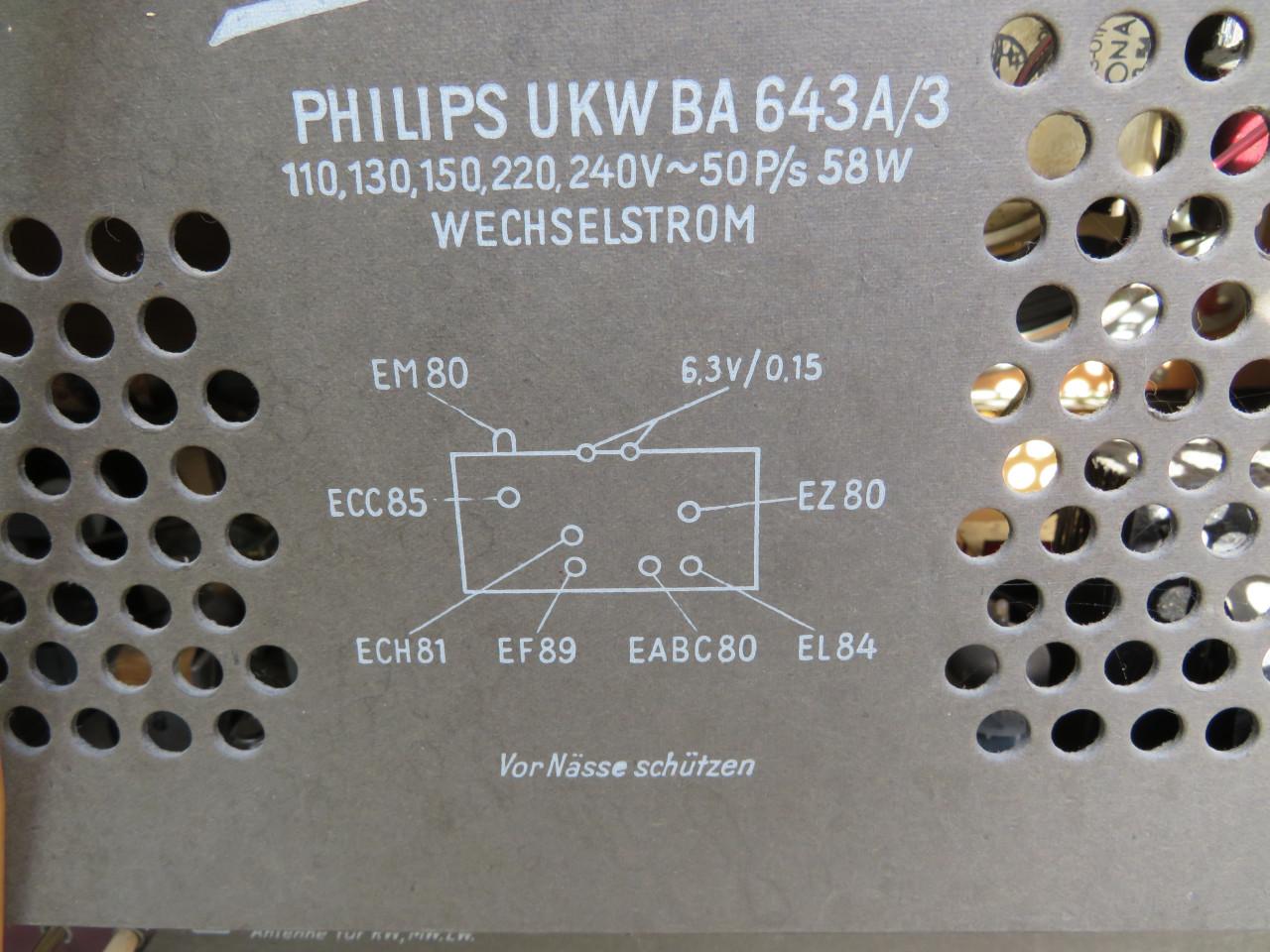 Philips radio Ba643a/3