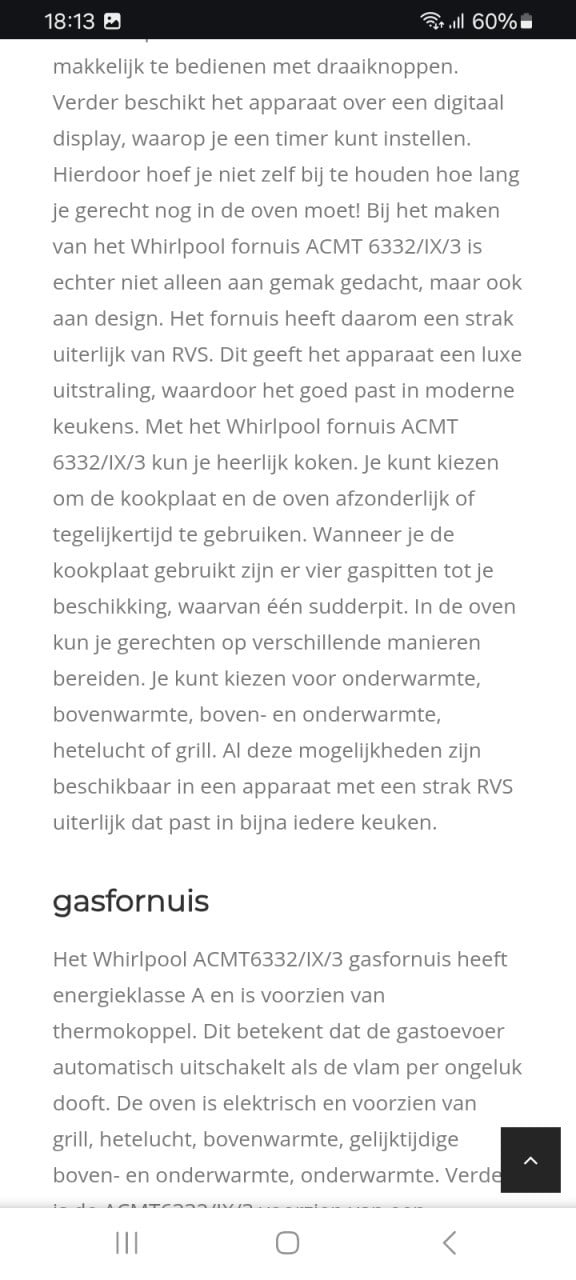 Gasfornuis
