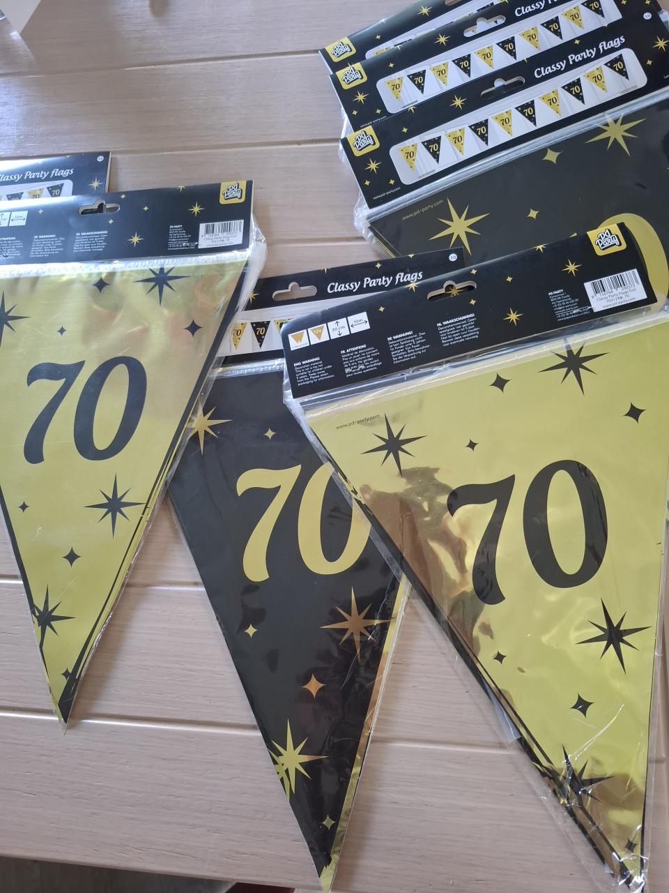 Luxe ballonnen en vlaggenlijn 70 en 60 jaar