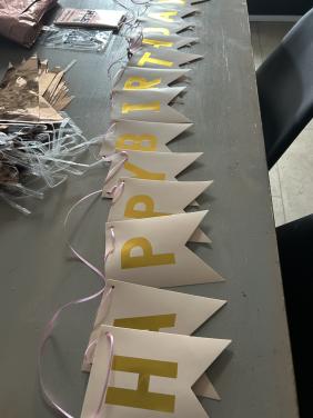 Versiering rosé/gold