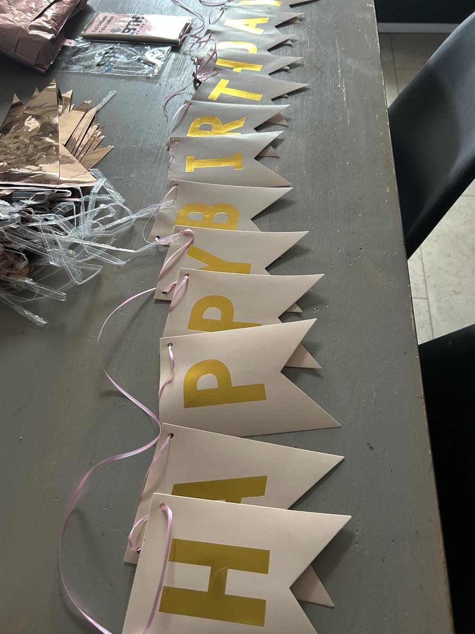 Versiering rosé/gold