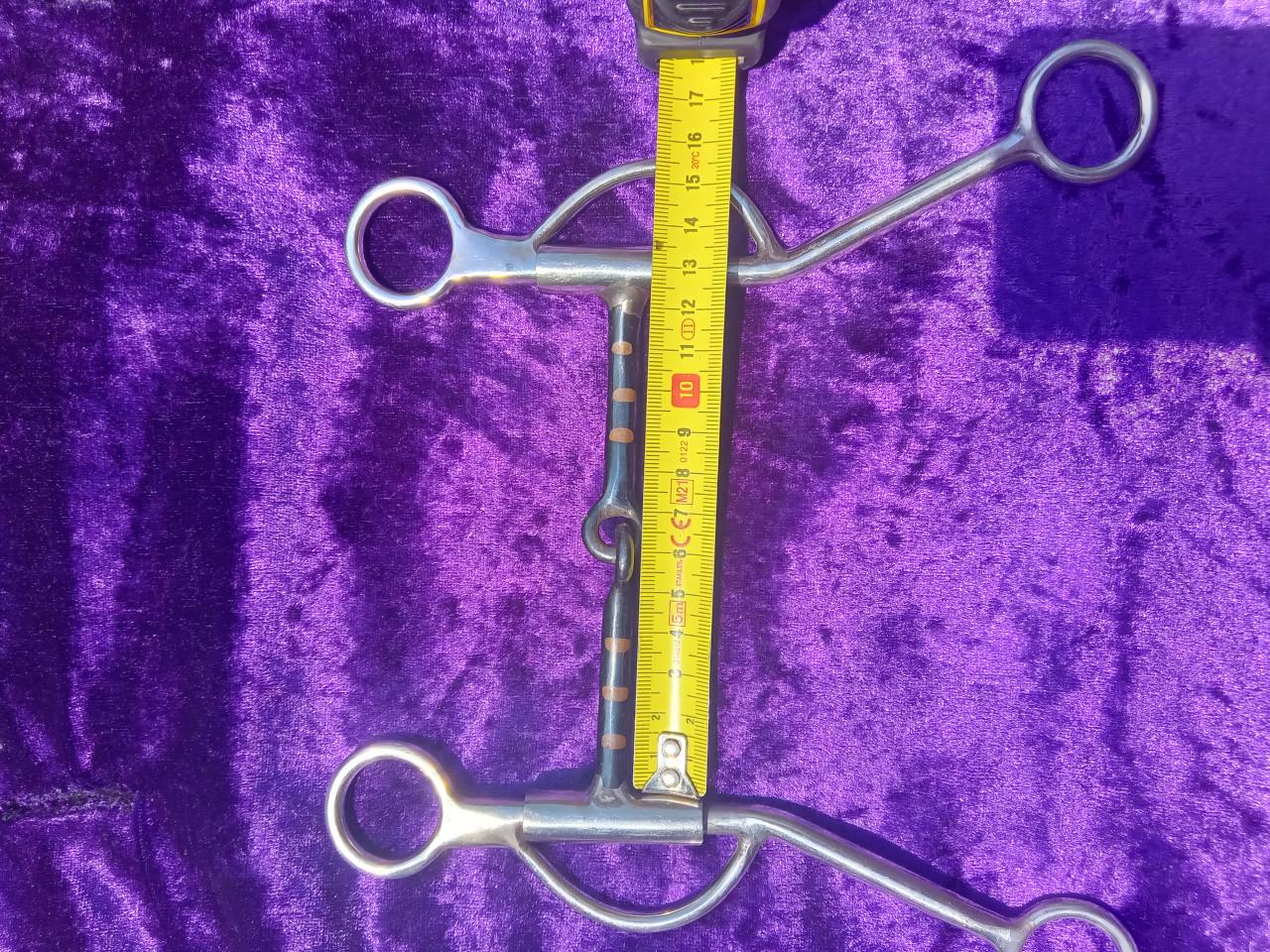 Shank snaffle RVS/sweet iron