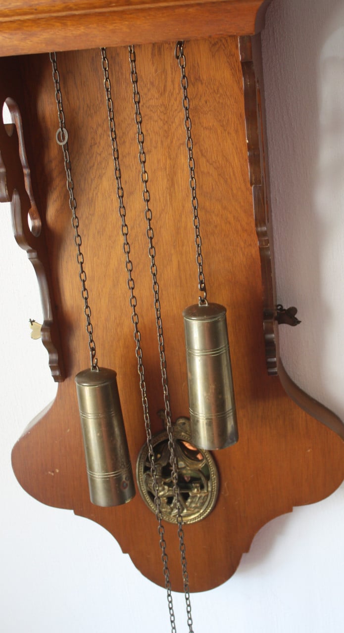 Vintage wandklok goed werkend