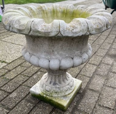 Brocante Betonnen Tuinvaas / bloempot