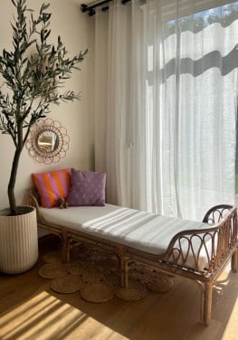 Boho kinderbed inclusief matras | rotan