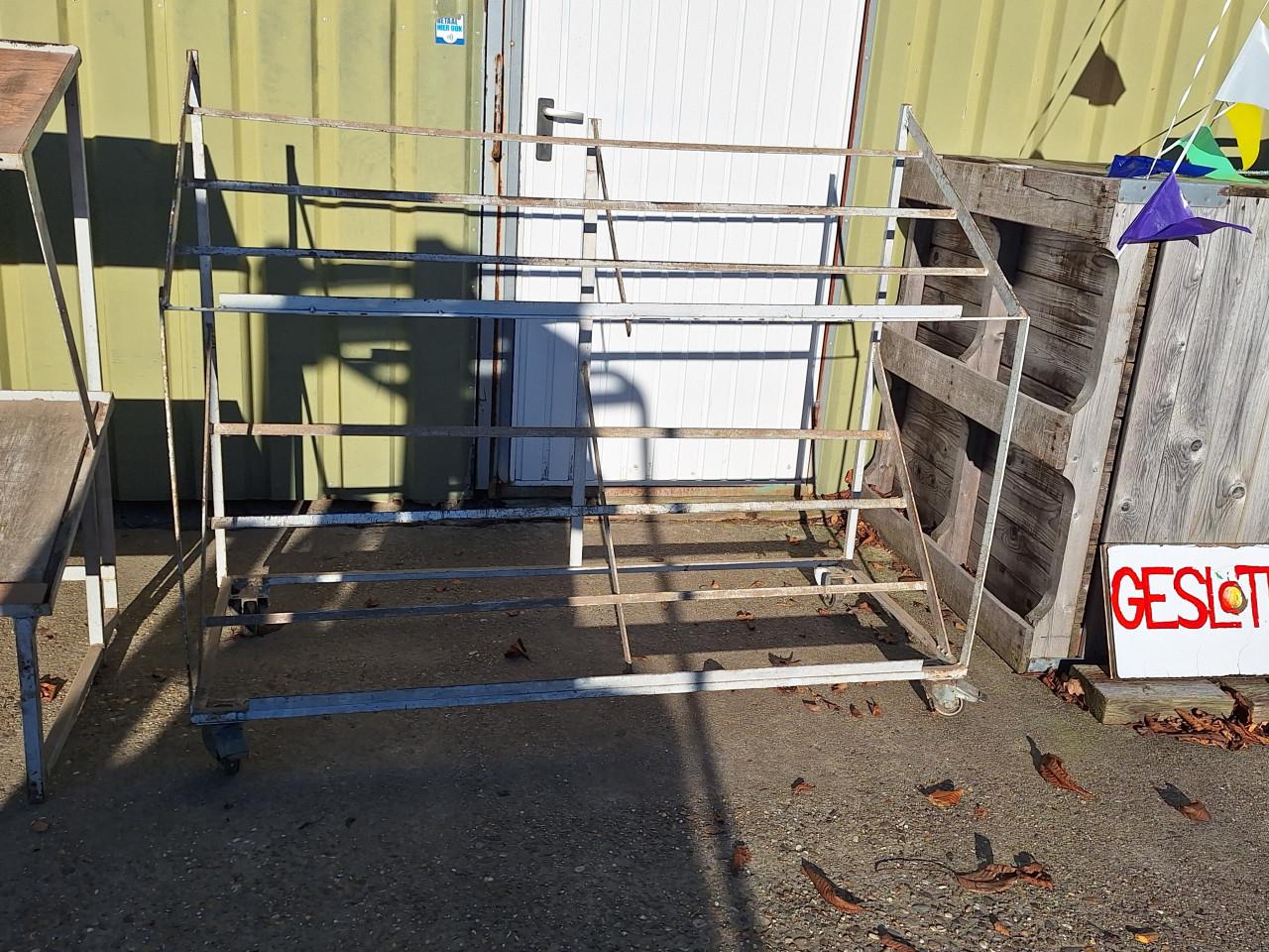 Rekken voor fruitkistjes