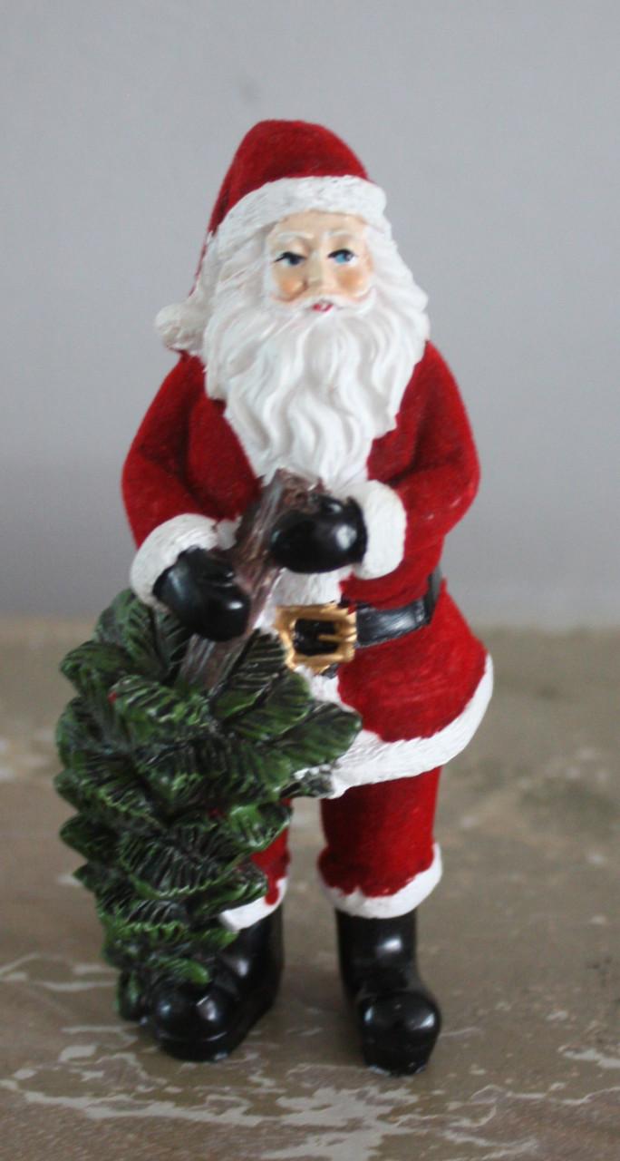 Kerstman met kerstboom