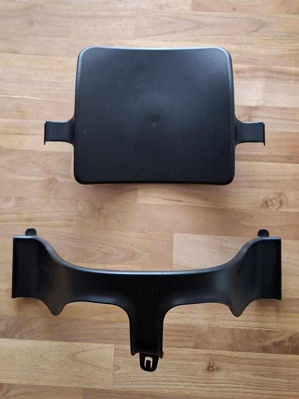 Zwarte Trip trap stoel + beugelset