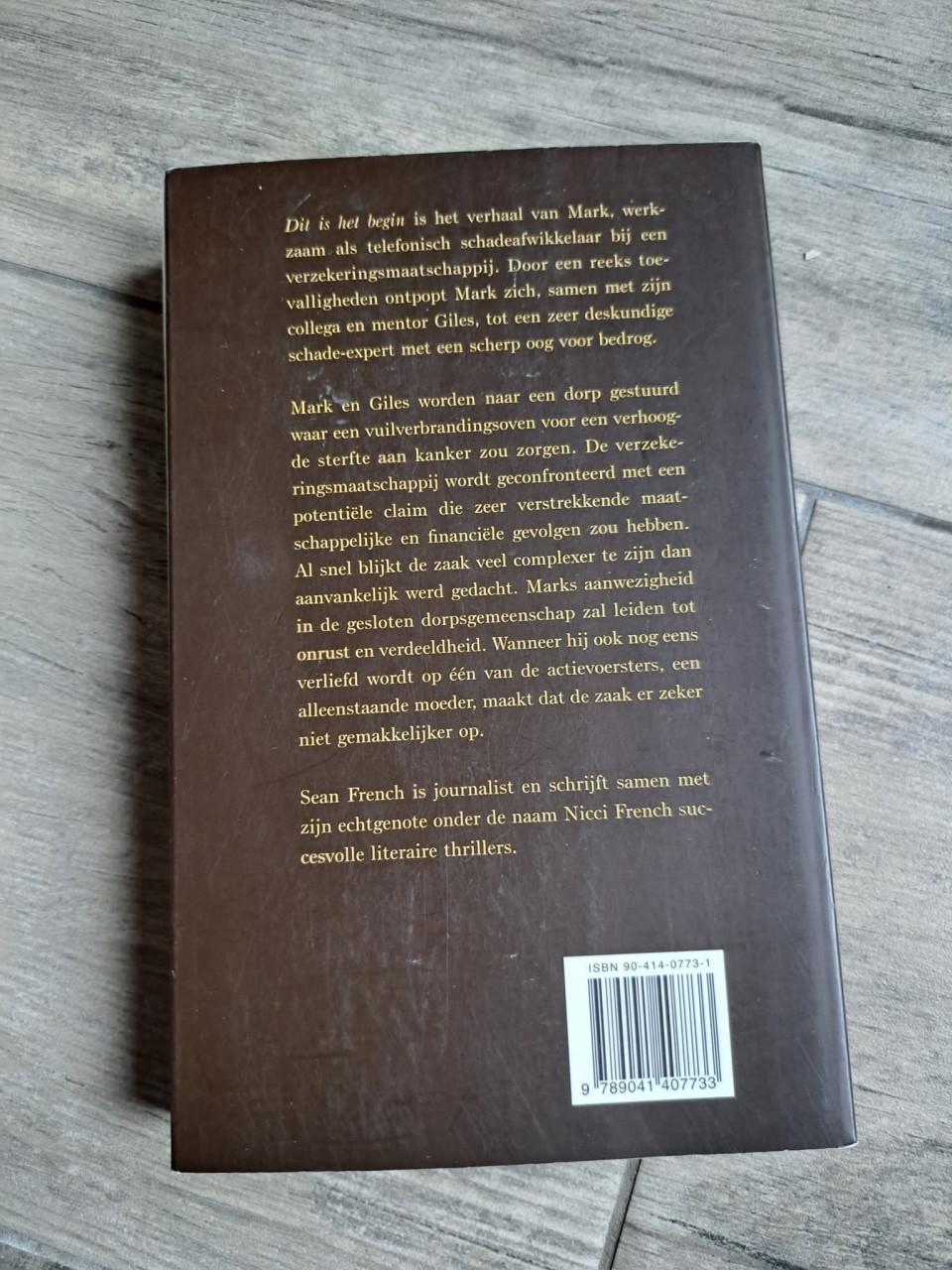 Roman Dit is het begin van Sean French