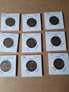 2 euromunten Frankrijk