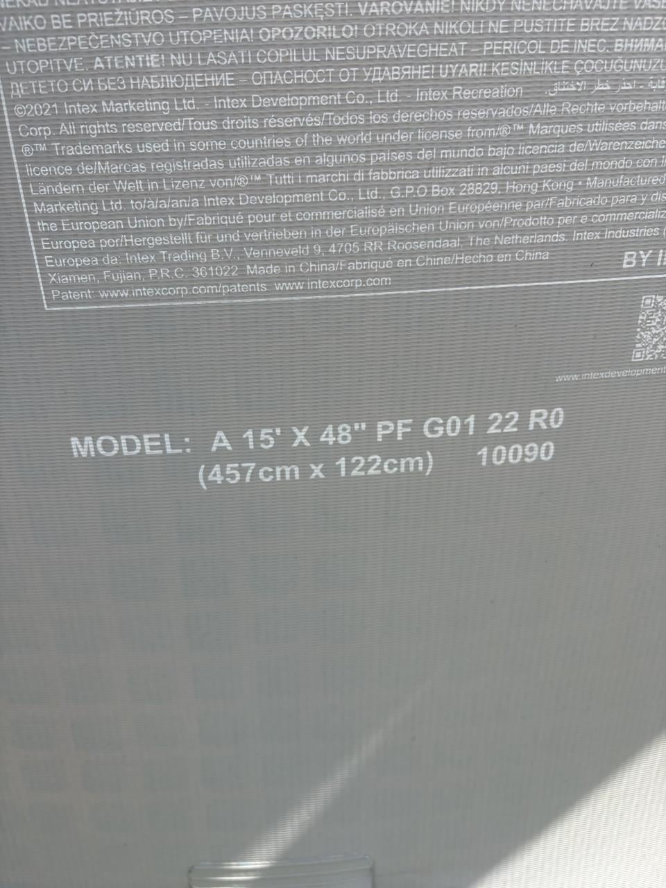 Intex zwembad 457 x 122 inclusief zandfilterpomp