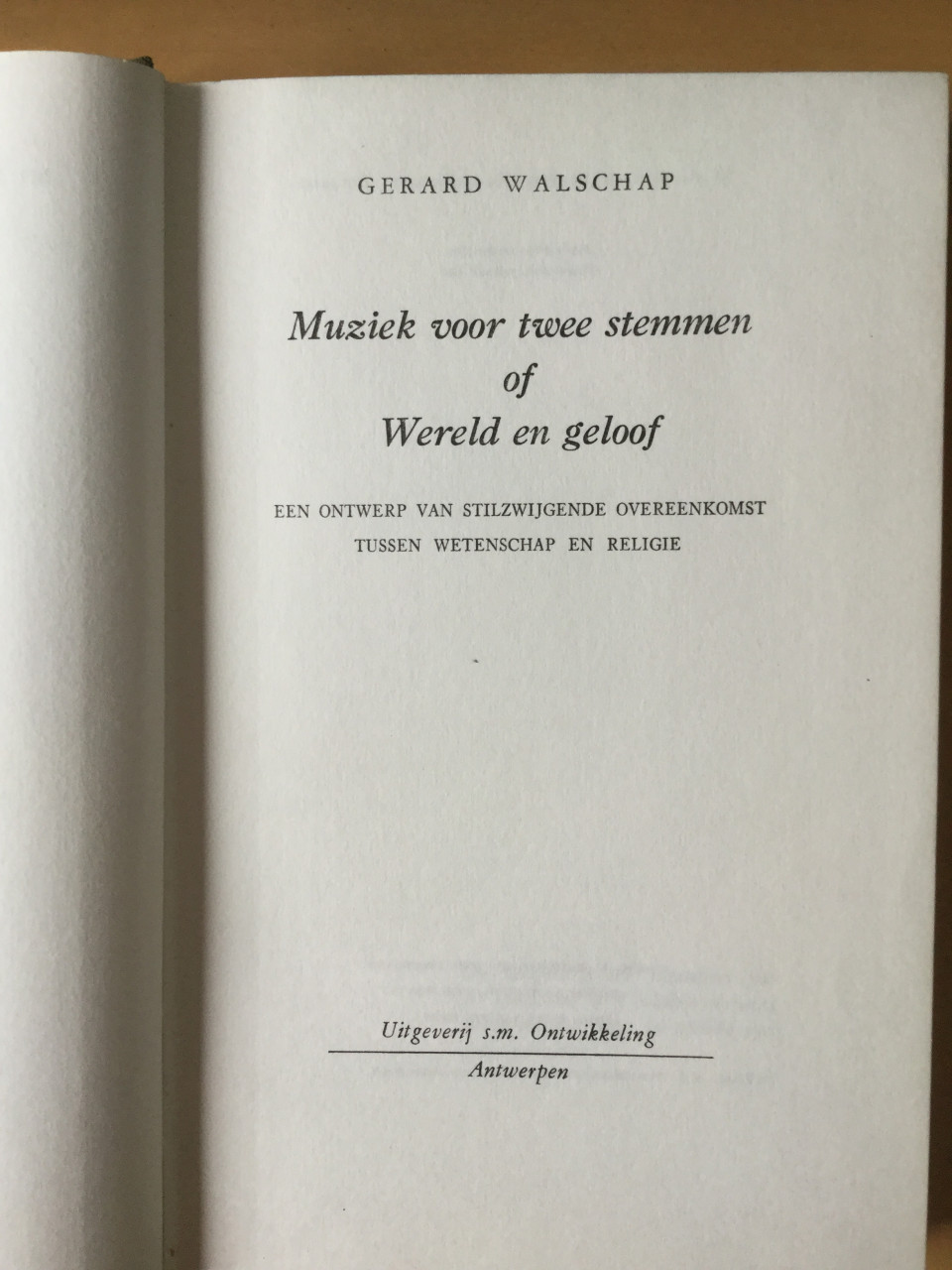 Gerard Walschap Muziek voor 2 stemmen