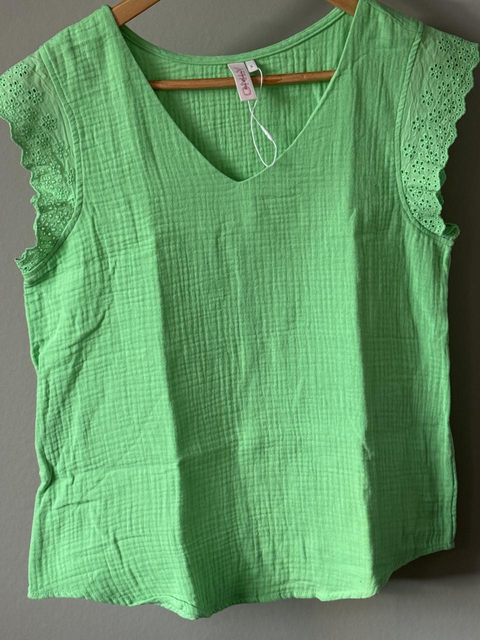 2 keer NIEUWe Wafeltjes katoen Top. Mt XS en S. (36 kleine 38)