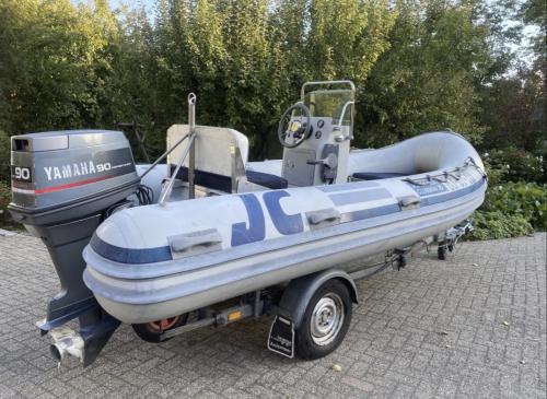 Rubberboot clubman 16 470l Yamaha 90 pk hypalon  complete set