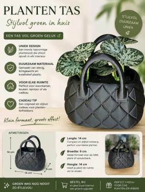 Handtas plantenpot