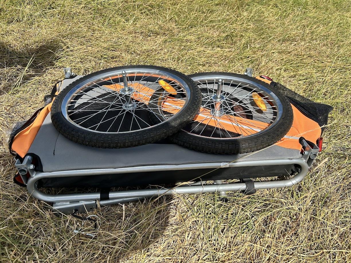 Te koop: Grote Duvo hondenfietskar – Opvouwbaar & Comfortabel (ZGAN)