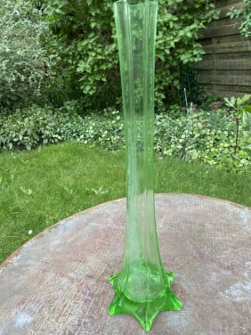 Vaas groen glas