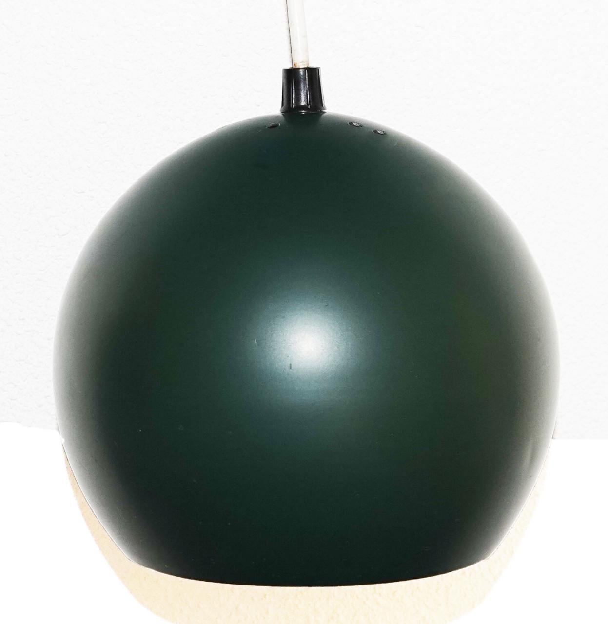 HALA vintage space age hanglamp "Dot" donkergroen