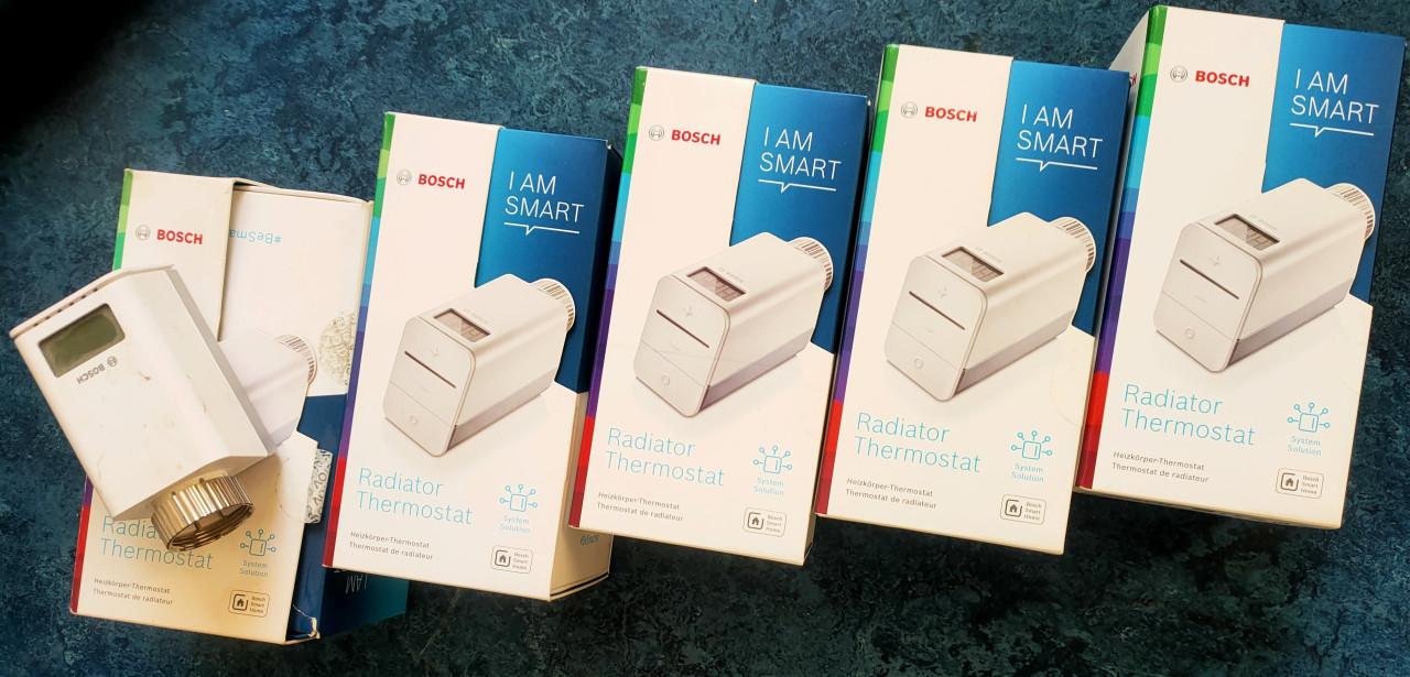 5x Bosch Easycontrol Smart Radiator Thermostaat