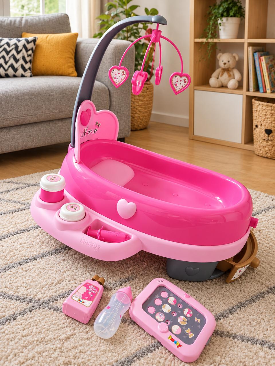 Smoby Baby Nurse elektronische poppenverzorgingsstation , per