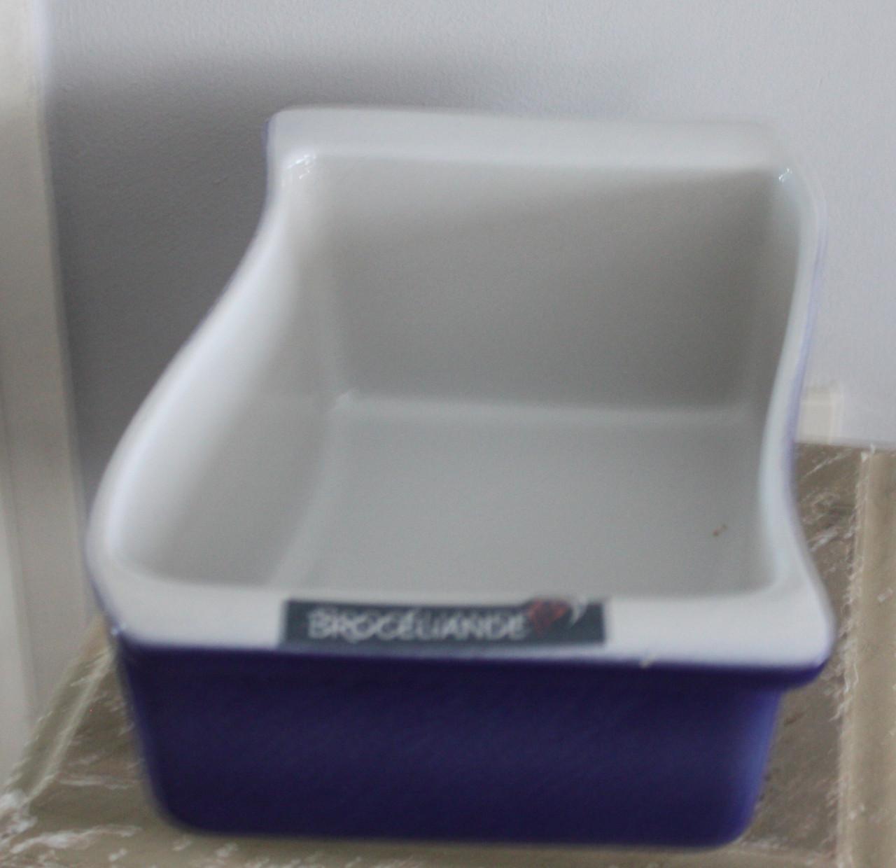 Blauw met grijze binnen kant