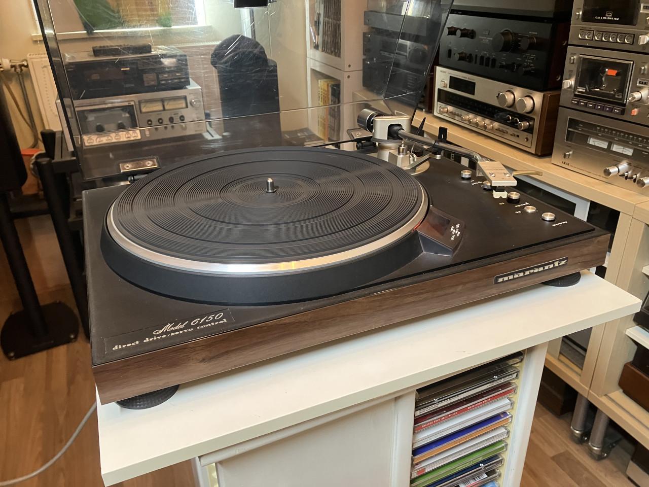 Marantz 6150 direct drive platenspeler houtfineer prachtig origineel