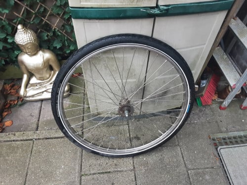 28 1/2 inch r.v.s opoefiets achterwiel met terugtraprem