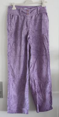 Lila ribroek maat 38