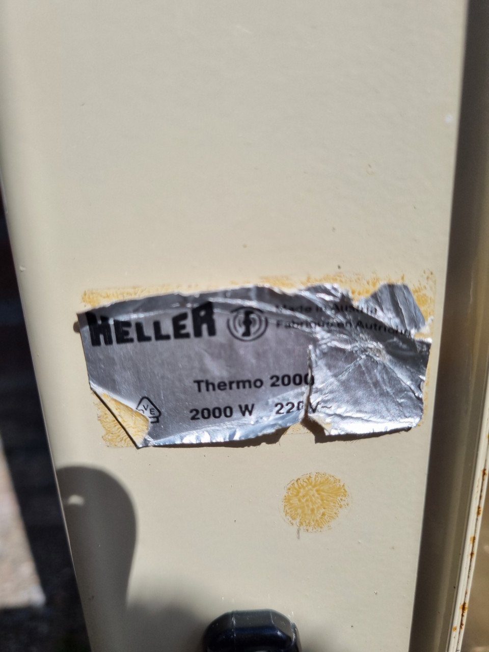 Elektrische radiator op wieltjes