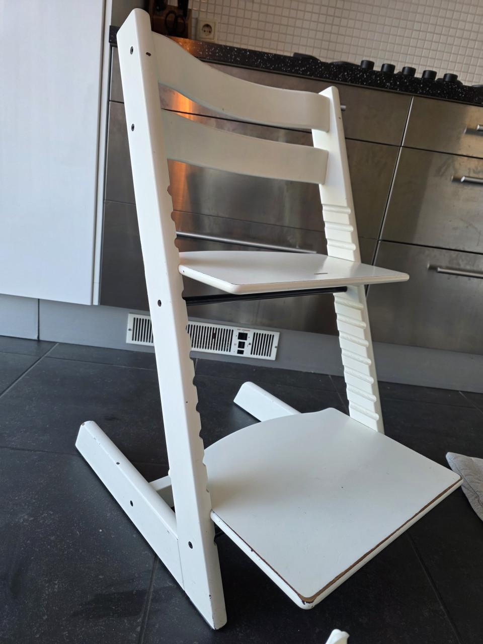 Stokke Tripp Trapp met babyset, tray en tuigje