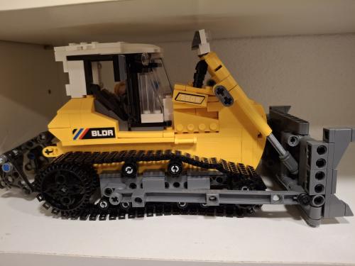 Bulldozer Lego imitatie.