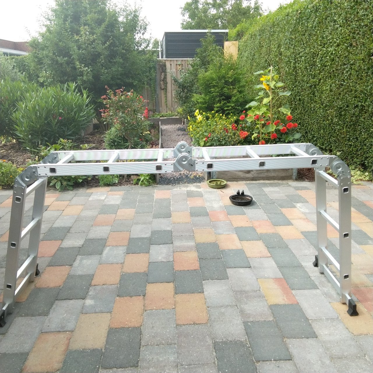 Te koop opvouwbare aluminium ladder      - VERKOCHT-